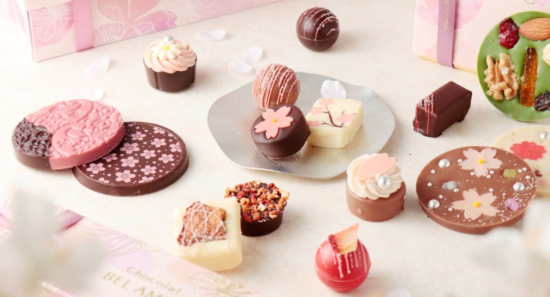 【ベルアメール】春色ときめく桜モチーフのショコラや春をテーマにした新作焼き菓子が登場！