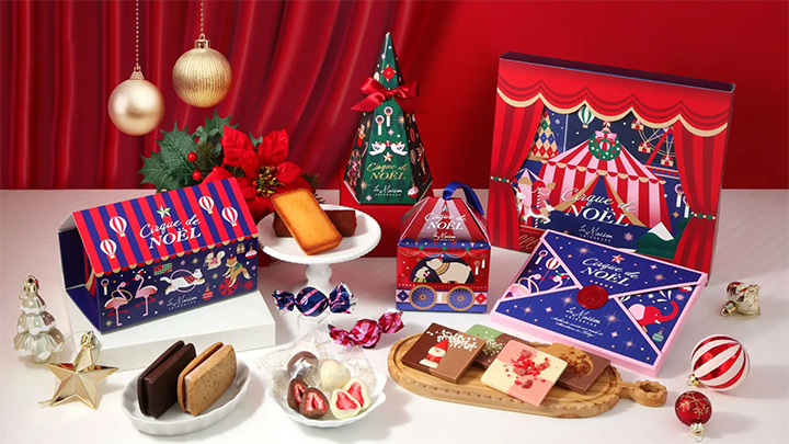 【ラ・メゾン白金】動物たちのサーカス団「シルク・ド・ノエル」がお届けする、クリスマス限定スイーツコレクション