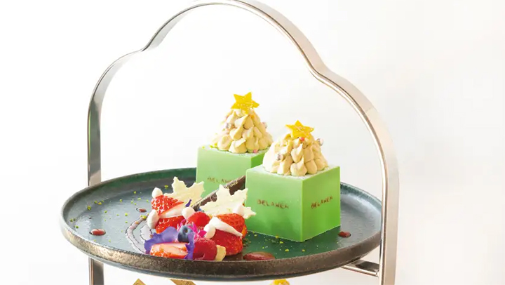 京都で味わう、晩秋から冬への贈りもの。「ベルアメール京都別邸」のショコラバーに、柚子や苺、栗を使った季節限定デセールや、クリスマスを彩るアフタヌーンティー、パフェが登場。