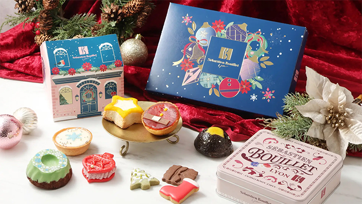 フランス・リヨン発パティシエ[セバスチャン・ブイエ]の心ときめくホリデー限定コレクション。雪や星、サンタなど華やかモチーフで贈るクリスマスのひととき