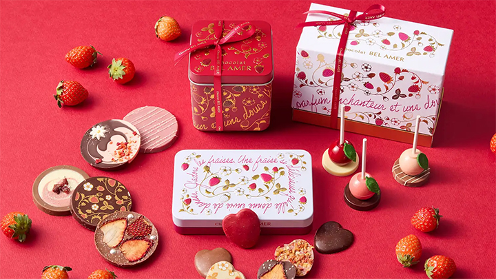 苺の華やぎとスイーツショコラが織りなす味わい。ベルアメール2026バレンタインコレクションが1月16日より店頭販売開始